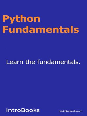 cover image of Python Fundamentals
